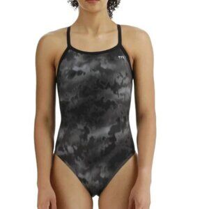 NWT- TYR Durafast Elite TYR x WHOOP Diamondfit Swimsuit - Turbulent- Size S (30)